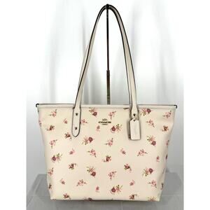 Limited Edition Coach City Tote Daisy Bundle Print Chalk Multi F29487